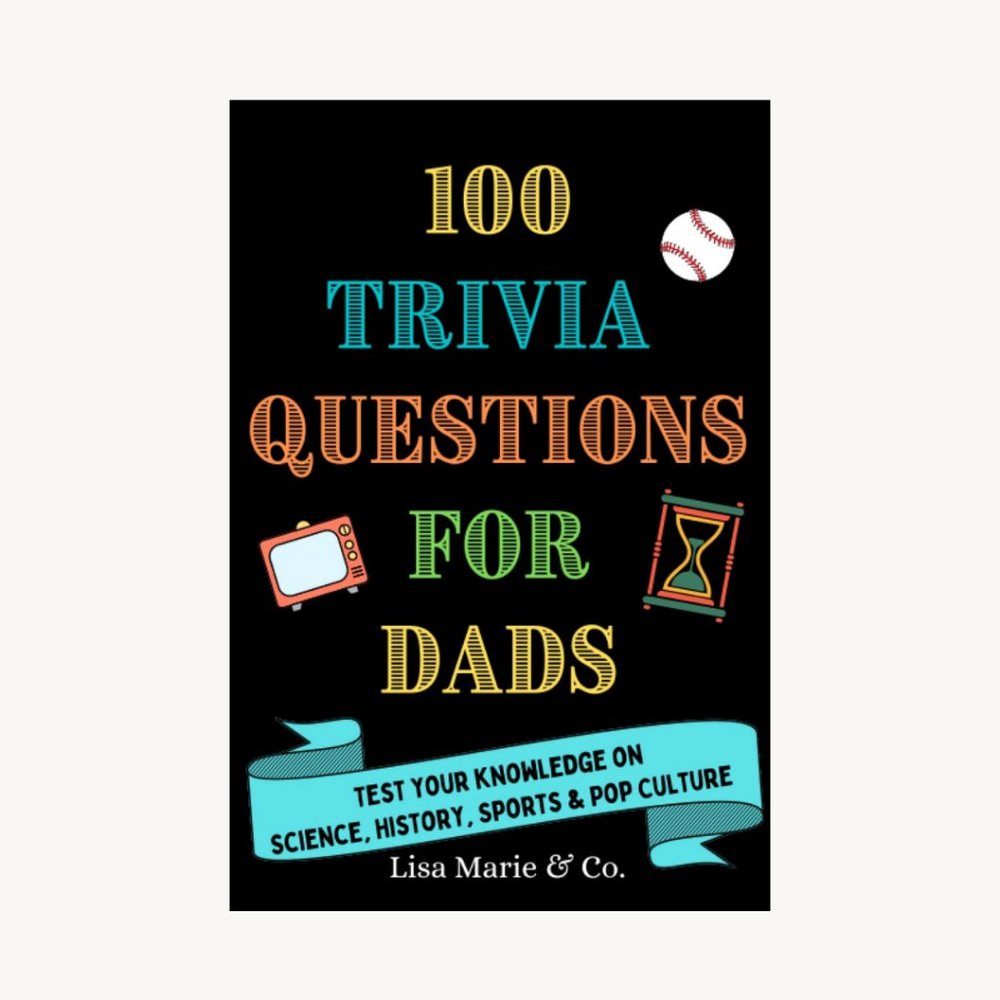100 Trivia Questions for Dads Paperback Book Brand New